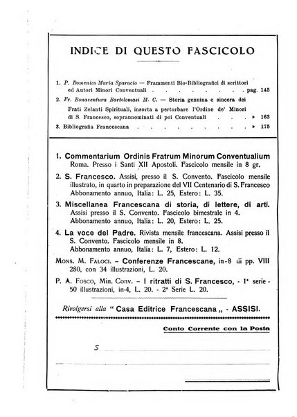 Miscellanea francescana di storia, di lettere, di arti