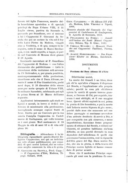 Miscellanea francescana di storia, di lettere, di arti