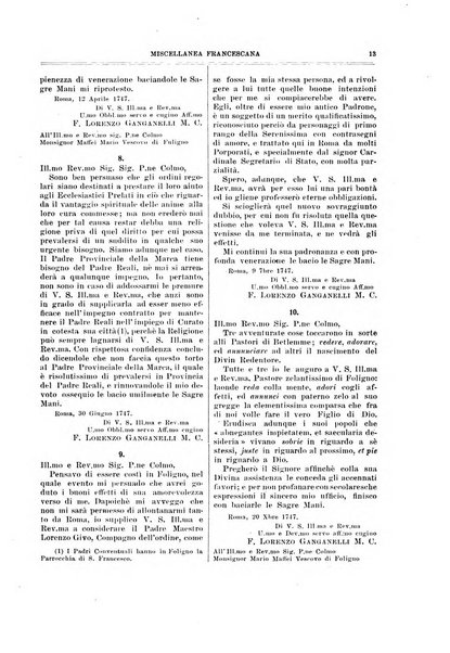 Miscellanea francescana di storia, di lettere, di arti