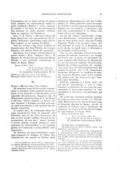 Miscellanea francescana di storia, di lettere, di arti