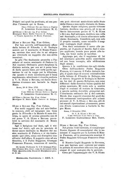 Miscellanea francescana di storia, di lettere, di arti