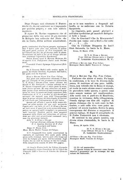 Miscellanea francescana di storia, di lettere, di arti