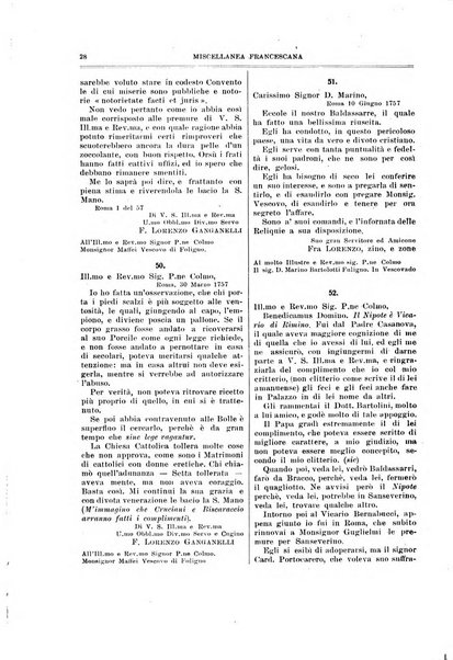 Miscellanea francescana di storia, di lettere, di arti