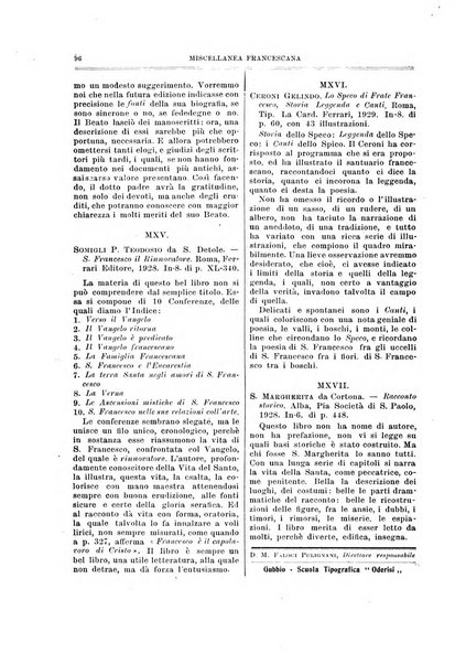 Miscellanea francescana di storia, di lettere, di arti