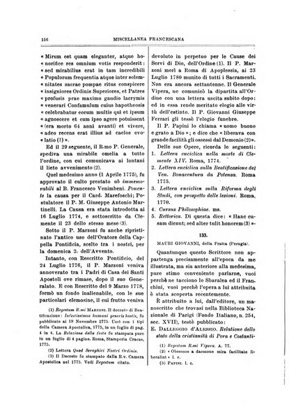 Miscellanea francescana di storia, di lettere, di arti