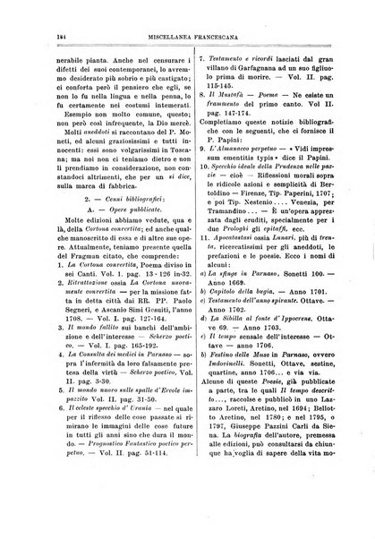 Miscellanea francescana di storia, di lettere, di arti