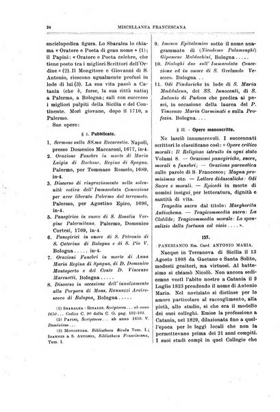 Miscellanea francescana di storia, di lettere, di arti