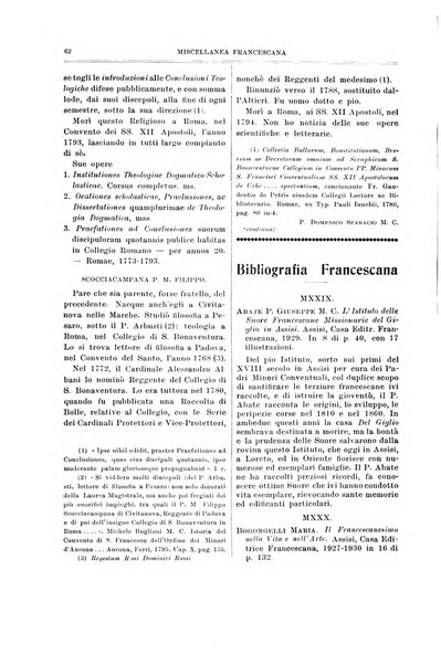 Miscellanea francescana di storia, di lettere, di arti