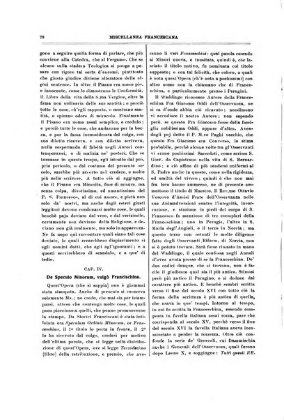 Miscellanea francescana di storia, di lettere, di arti