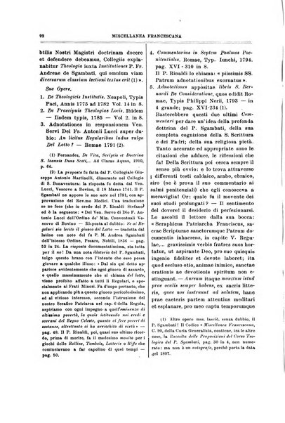 Miscellanea francescana di storia, di lettere, di arti