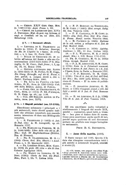 Miscellanea francescana di storia, di lettere, di arti