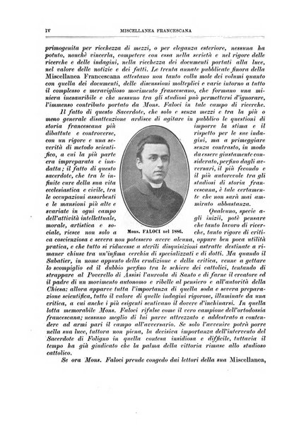 Miscellanea francescana di storia, di lettere, di arti