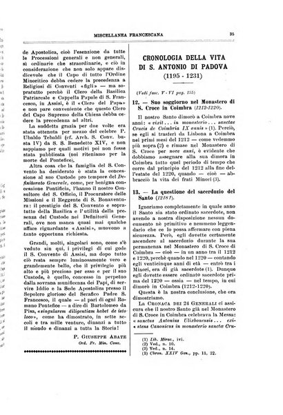 Miscellanea francescana di storia, di lettere, di arti