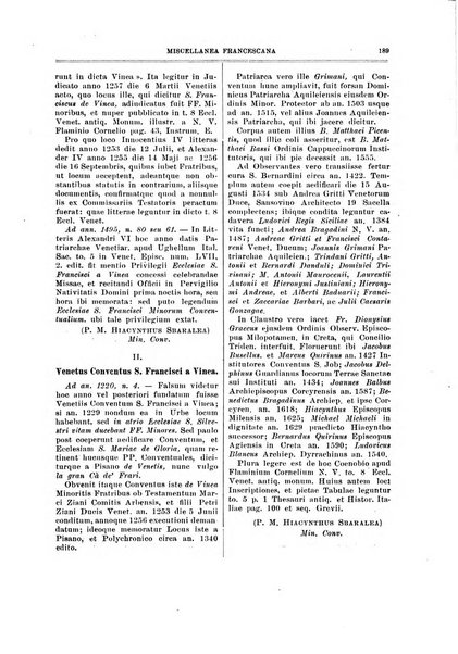 Miscellanea francescana di storia, di lettere, di arti