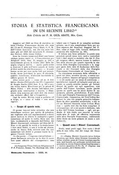 Miscellanea francescana di storia, di lettere, di arti