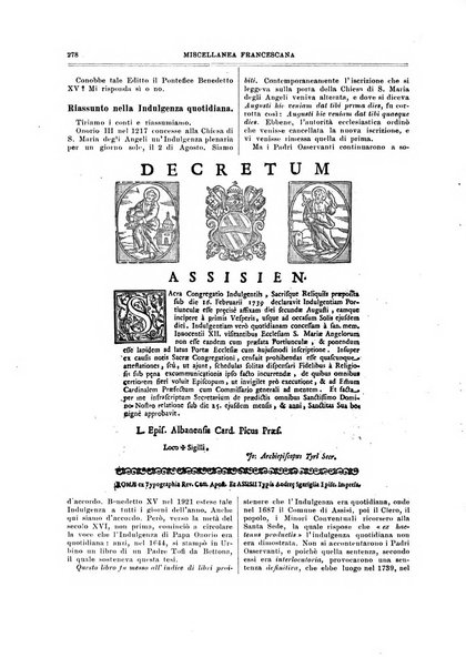 Miscellanea francescana di storia, di lettere, di arti