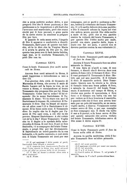 Miscellanea francescana di storia, di lettere, di arti