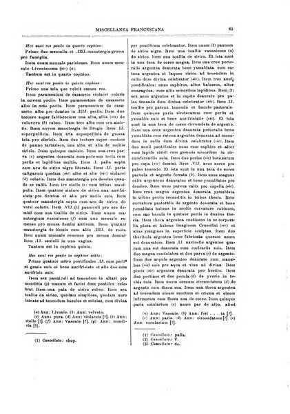 Miscellanea francescana di storia, di lettere, di arti