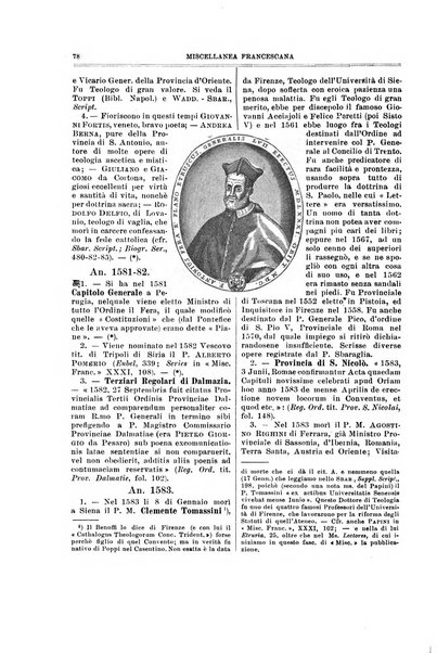 Miscellanea francescana di storia, di lettere, di arti