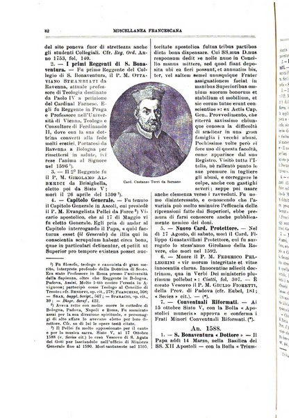 Miscellanea francescana di storia, di lettere, di arti