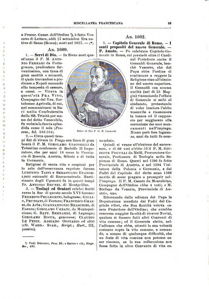 Miscellanea francescana di storia, di lettere, di arti