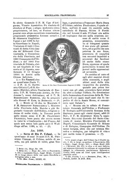 Miscellanea francescana di storia, di lettere, di arti