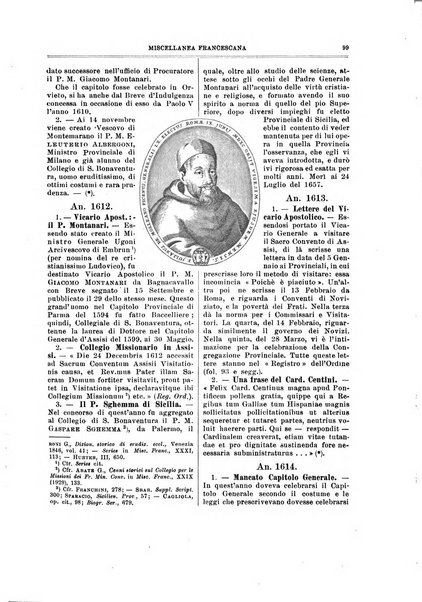 Miscellanea francescana di storia, di lettere, di arti