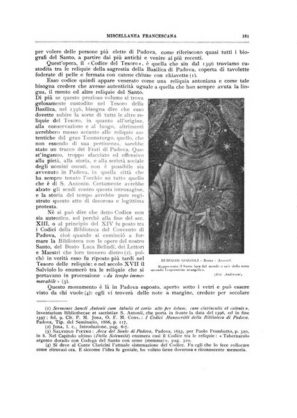 Miscellanea francescana di storia, di lettere, di arti