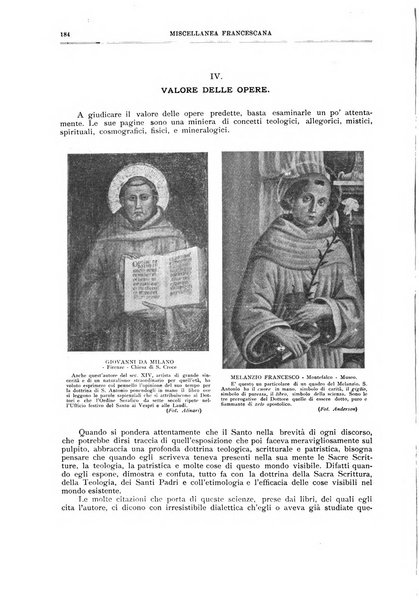 Miscellanea francescana di storia, di lettere, di arti