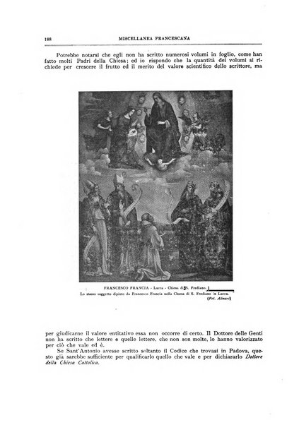 Miscellanea francescana di storia, di lettere, di arti