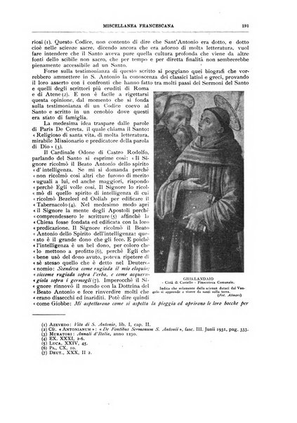 Miscellanea francescana di storia, di lettere, di arti