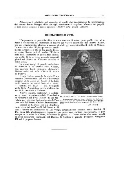 Miscellanea francescana di storia, di lettere, di arti