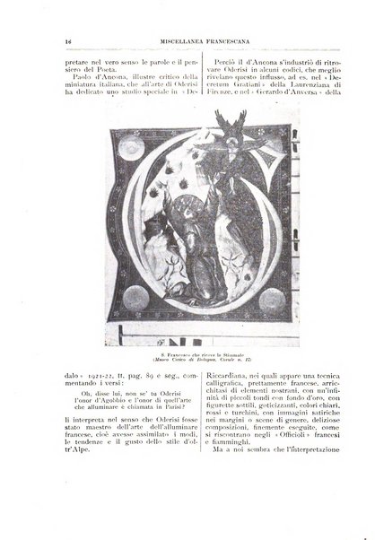 Miscellanea francescana di storia, di lettere, di arti