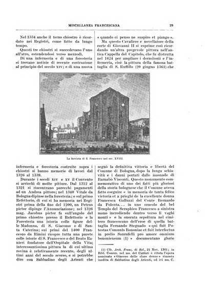 Miscellanea francescana di storia, di lettere, di arti