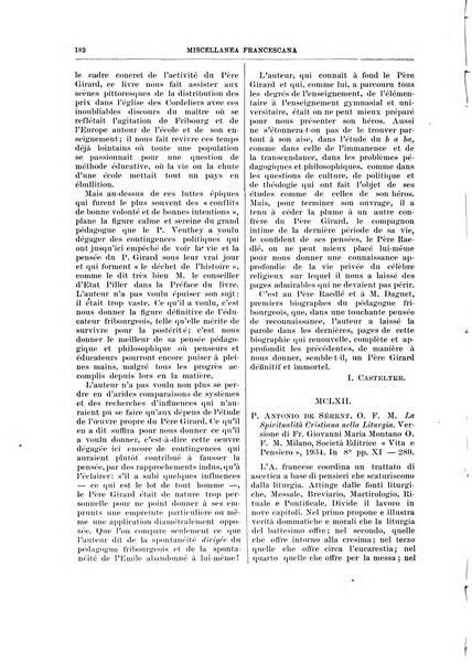 Miscellanea francescana di storia, di lettere, di arti