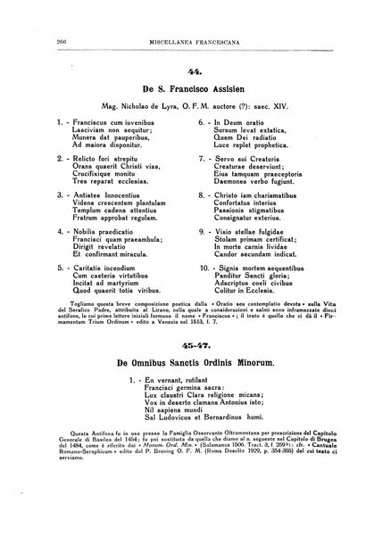 Miscellanea francescana di storia, di lettere, di arti