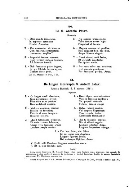 Miscellanea francescana di storia, di lettere, di arti