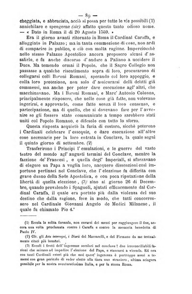 Miscellanea storica romana od archivio di storia medioevale ed ecclesiastica rivista periodica del conte Francesco Cristofori