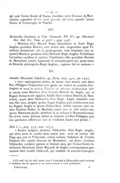 Miscellanea storica romana od archivio di storia medioevale ed ecclesiastica rivista periodica del conte Francesco Cristofori