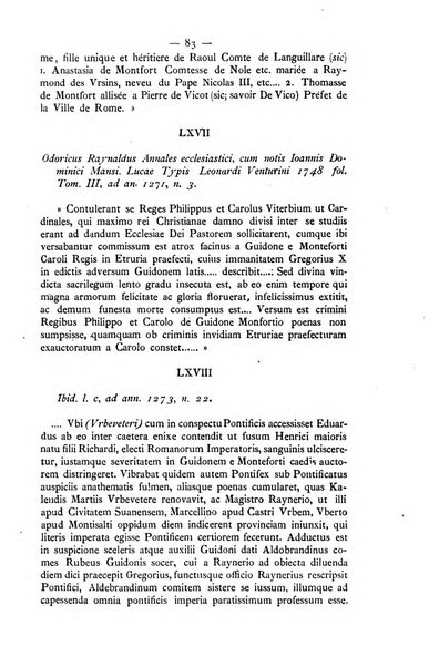 Miscellanea storica romana od archivio di storia medioevale ed ecclesiastica rivista periodica del conte Francesco Cristofori