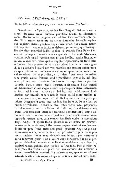 Miscellanea storica romana od archivio di storia medioevale ed ecclesiastica rivista periodica del conte Francesco Cristofori