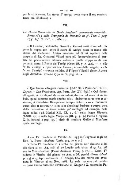 Miscellanea storica romana od archivio di storia medioevale ed ecclesiastica rivista periodica del conte Francesco Cristofori