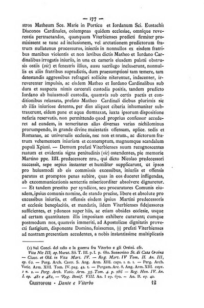 Miscellanea storica romana od archivio di storia medioevale ed ecclesiastica rivista periodica del conte Francesco Cristofori