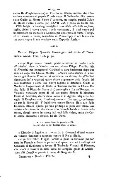 Miscellanea storica romana od archivio di storia medioevale ed ecclesiastica rivista periodica del conte Francesco Cristofori