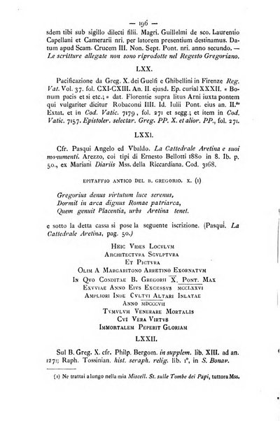 Miscellanea storica romana od archivio di storia medioevale ed ecclesiastica rivista periodica del conte Francesco Cristofori