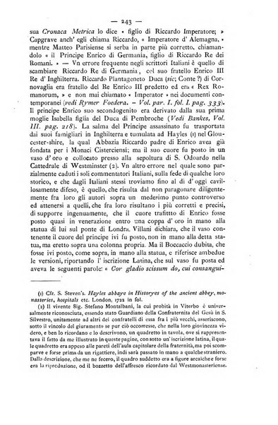 Miscellanea storica romana od archivio di storia medioevale ed ecclesiastica rivista periodica del conte Francesco Cristofori