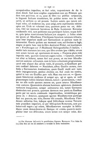 Miscellanea storica romana od archivio di storia medioevale ed ecclesiastica rivista periodica del conte Francesco Cristofori