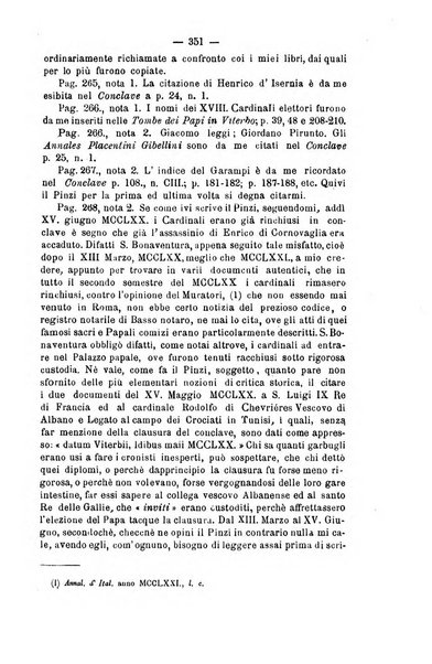 Miscellanea storica romana od archivio di storia medioevale ed ecclesiastica rivista periodica del conte Francesco Cristofori