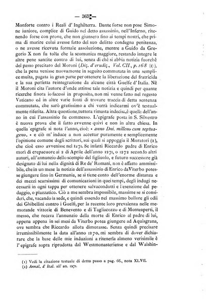 Miscellanea storica romana od archivio di storia medioevale ed ecclesiastica rivista periodica del conte Francesco Cristofori