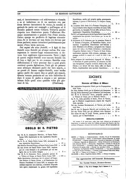 Le missioni cattoliche rivista quindicinale